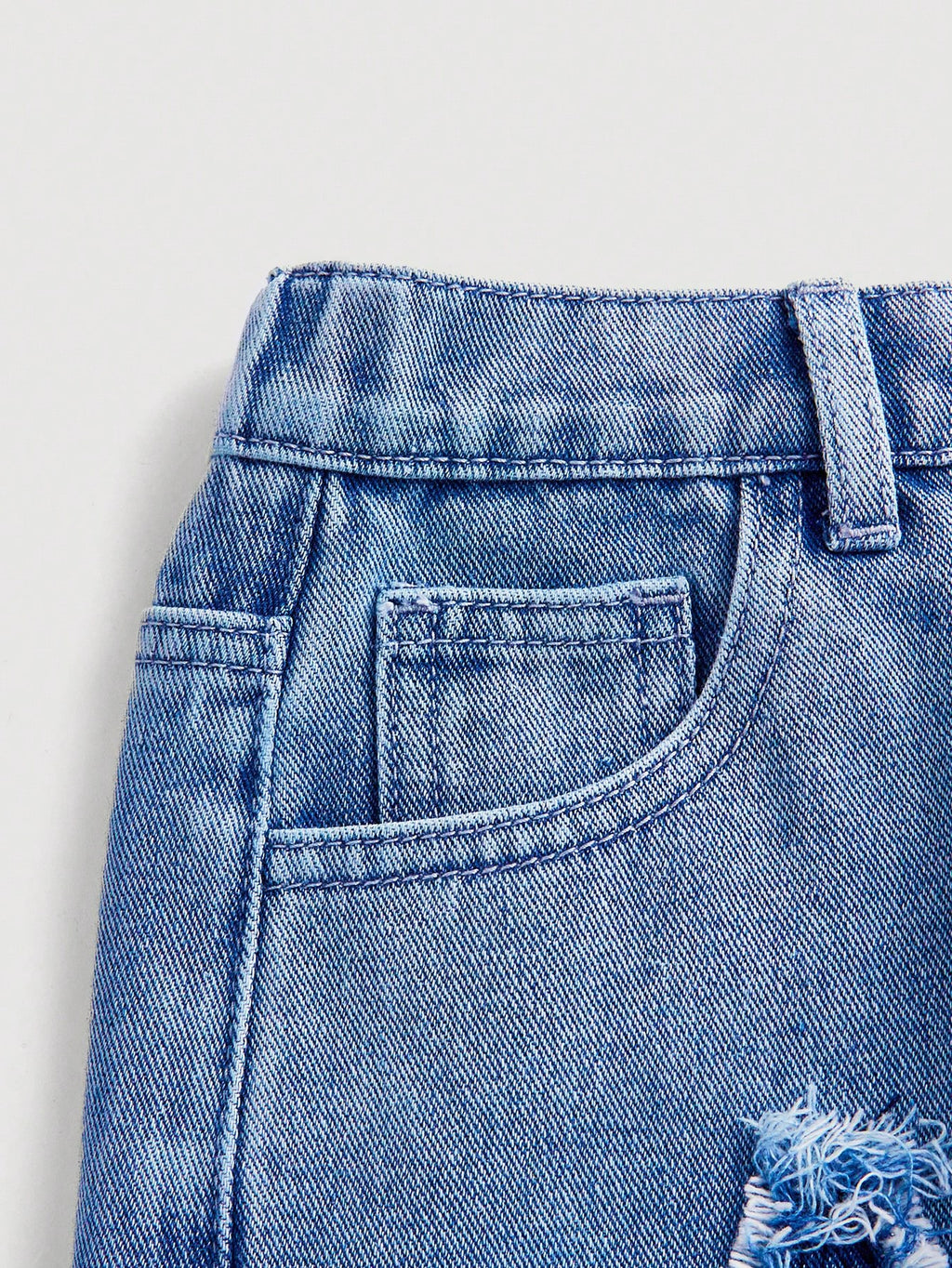 Girlism Tween Girl Y2K Spring and Summer Boho Star Patched Faded Frayed Boyfriend Baggy Straight Leg Denim Jeans, Kid'S Clothing Outfits