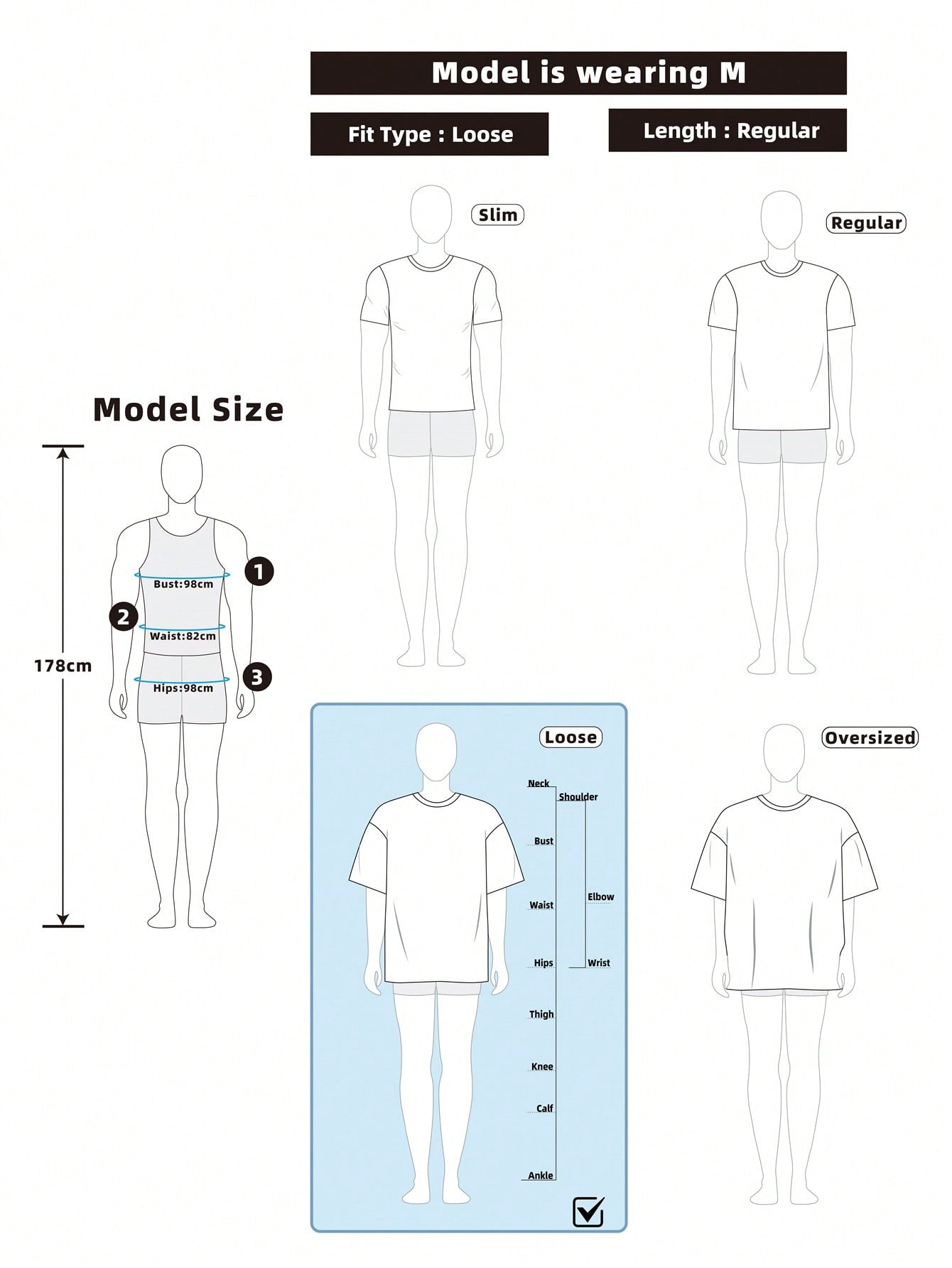 Manfinity Roghcode Men Summer Short Sleeve Casual Streetwear Creative Character and Letter Print T-Shirt, Hip-Hop Street Style Oversized Letter and Portrait Print T-Shirt, for Going Out