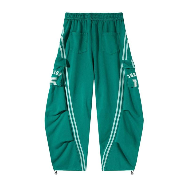 Flooo Loose Wide Leg Cargo Pants Women'S Casual Streetwear Joggers with Elastic Waistband & Drawstring for Adjustable Comfort