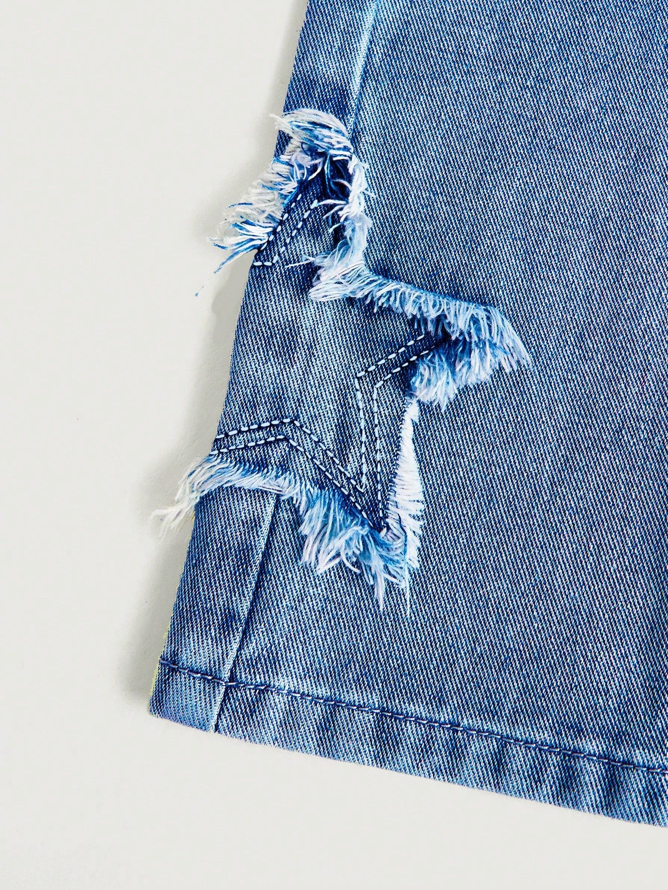 Girlism Tween Girl Y2K Spring and Summer Boho Star Patched Faded Frayed Boyfriend Baggy Straight Leg Denim Jeans, Kid'S Clothing Outfits