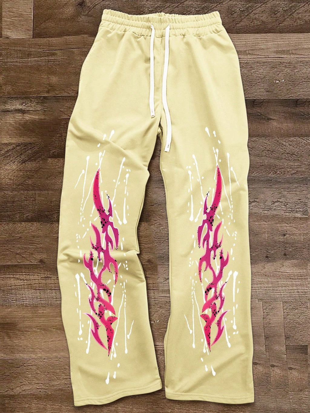 Manfinity Roghcode Men'S Casual Contrast Color Print Drawstring Waist Sweatpants